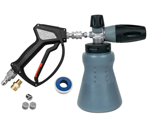 MTM Complete Pressure Washer Upgrade Kit, Hose Reel Hoses Spray Gun and  Foam Cannon