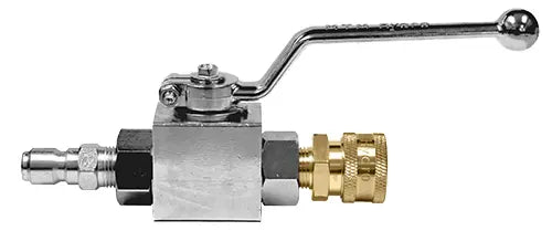 PLATED STEEL BALL VALVE 3/8 W/QC COUPLER & PLUG